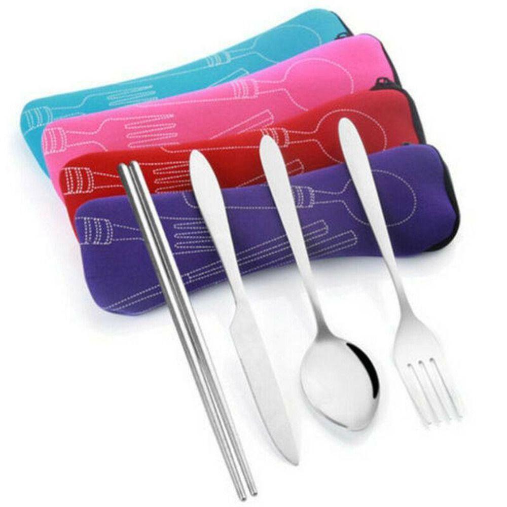 Without Dinnerware Tableware Bag Picnic Fork Spoon Tableware Case High Quality Storage Box Travel