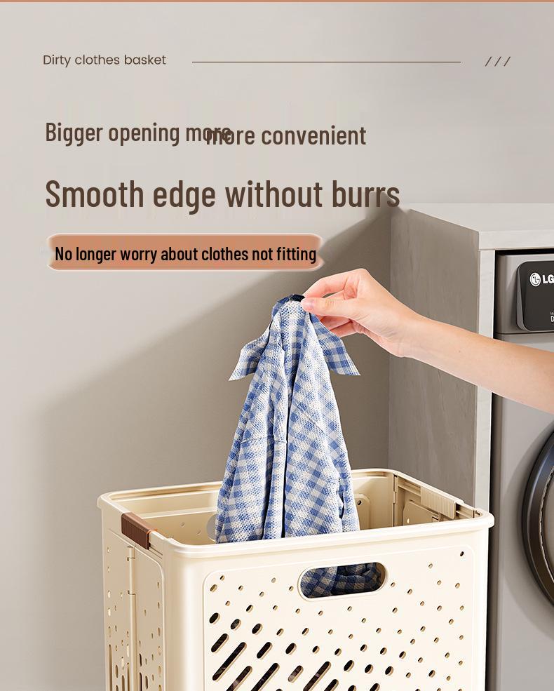 Foldable Large Capacity Laundry Hamper for Bathroom and Household Use