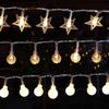 LED Solar Star String Lights for Camping & Christmas Decor - Fairy & Flashing Lights