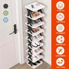 9Tier Shoe Rack, Can Hold 9 Pairs of Shoes, Space-saving Vertical Shoe Rack, Tall and Narrow Shoe Rack for Entryway, Closet, Hallway, Bathroom