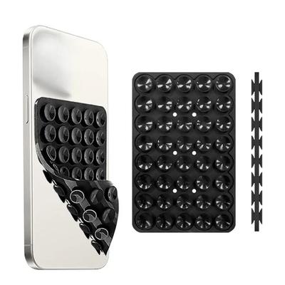 Крепление на присоске для телефона, двухстороннее, силиконовая липкая подставка для телефона iPhone Android Selfies Hands-Free Strong Grip Holder