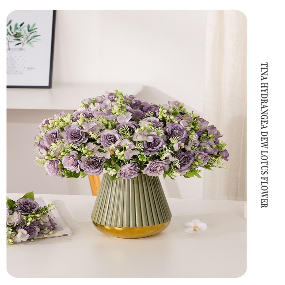 Lafite Пионовидная Гортензия Имитация Цветка Искусственные Шелковые Цветы Искусственные Цветы Свадебный Букет