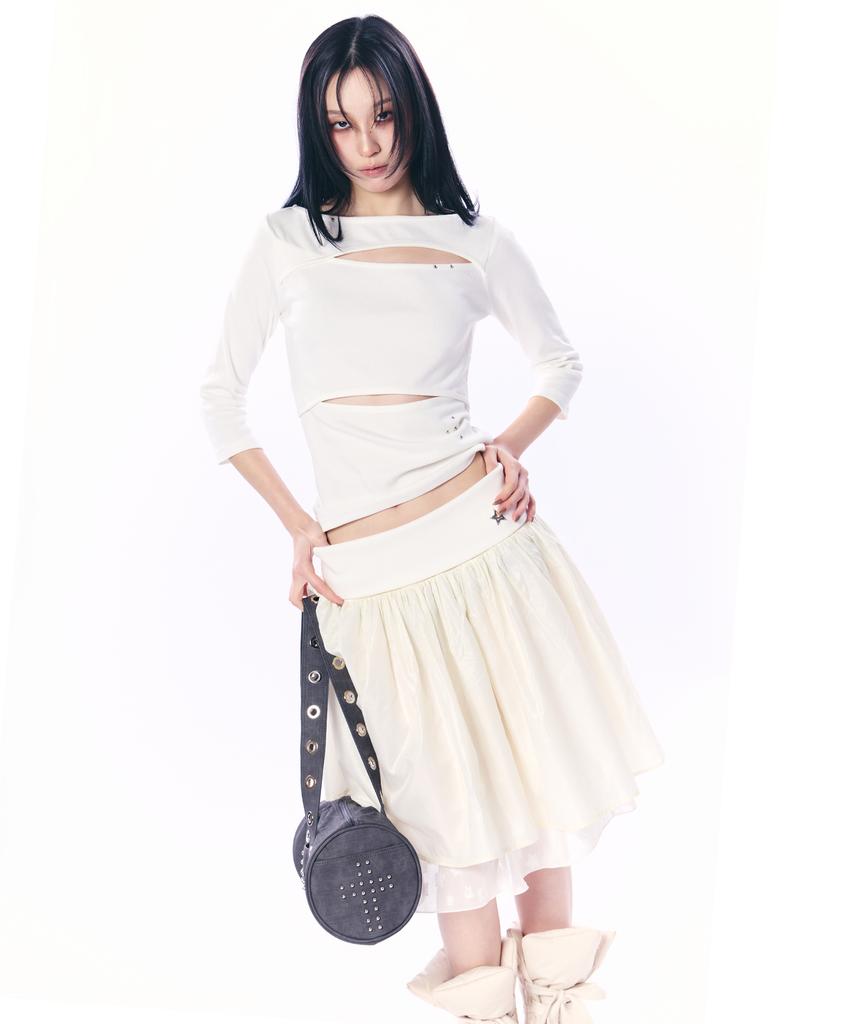 SETUP-EXE Double Cut-Out Top / White