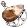 Pendant Wild Horse Jasper Gemstone Handmade Silver Jewelry 1.75"