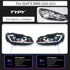 TYPY Car Light For VW Golf 6 Headlamp Mk6 2009-2012 LED Projector Lens headlight DRL Turn Signal Lamps High Beam Lamps