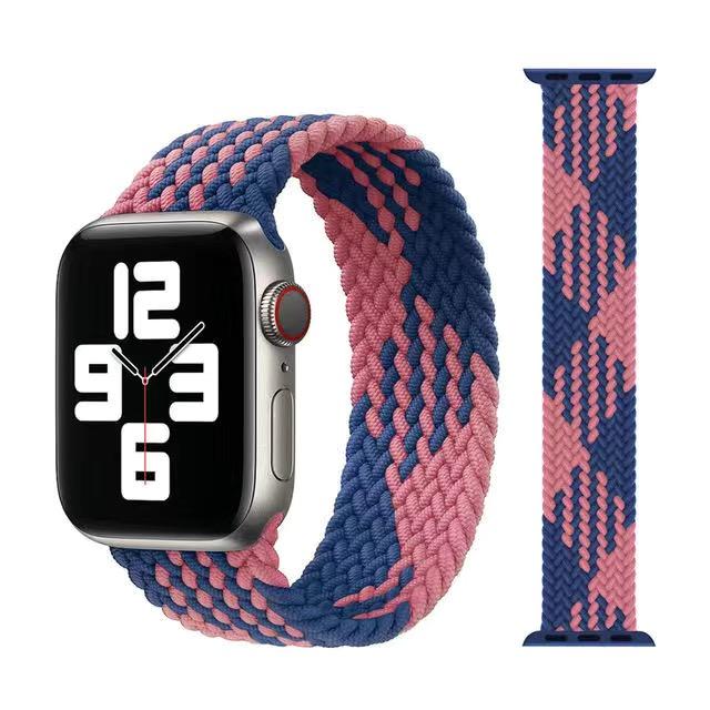 Плетеная петля Solo для Apple Watch Band 44 мм, 40 мм, 45 мм, 41 мм, 49 мм, 42 мм, 38 мм, эластичный браслет IWatch Series 7, 3 SE, 6, 8, ультра-ремешок для ремешка для наручных часов