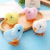 1pc, Jump Up Chicken Toy Wind-up Toy Clockwork Jumping Chicken Plush Toy For Boys Girls Birthday Gifts Party Favor, Goodie Bag Filler Easter