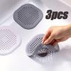 3 шт. силиконовый ловушка для волос на раковине, фильтр для слива душа, средство против засоров волос, блокировщик волос, дезодорант для кухни и ванной комнаты