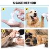Paw Cleaner Foam Pet Dry Shampoo No Rinse Foaming Built-in Silicone Massage Brush Deodorizes Removes Dirt Mud For Outdoor Walks