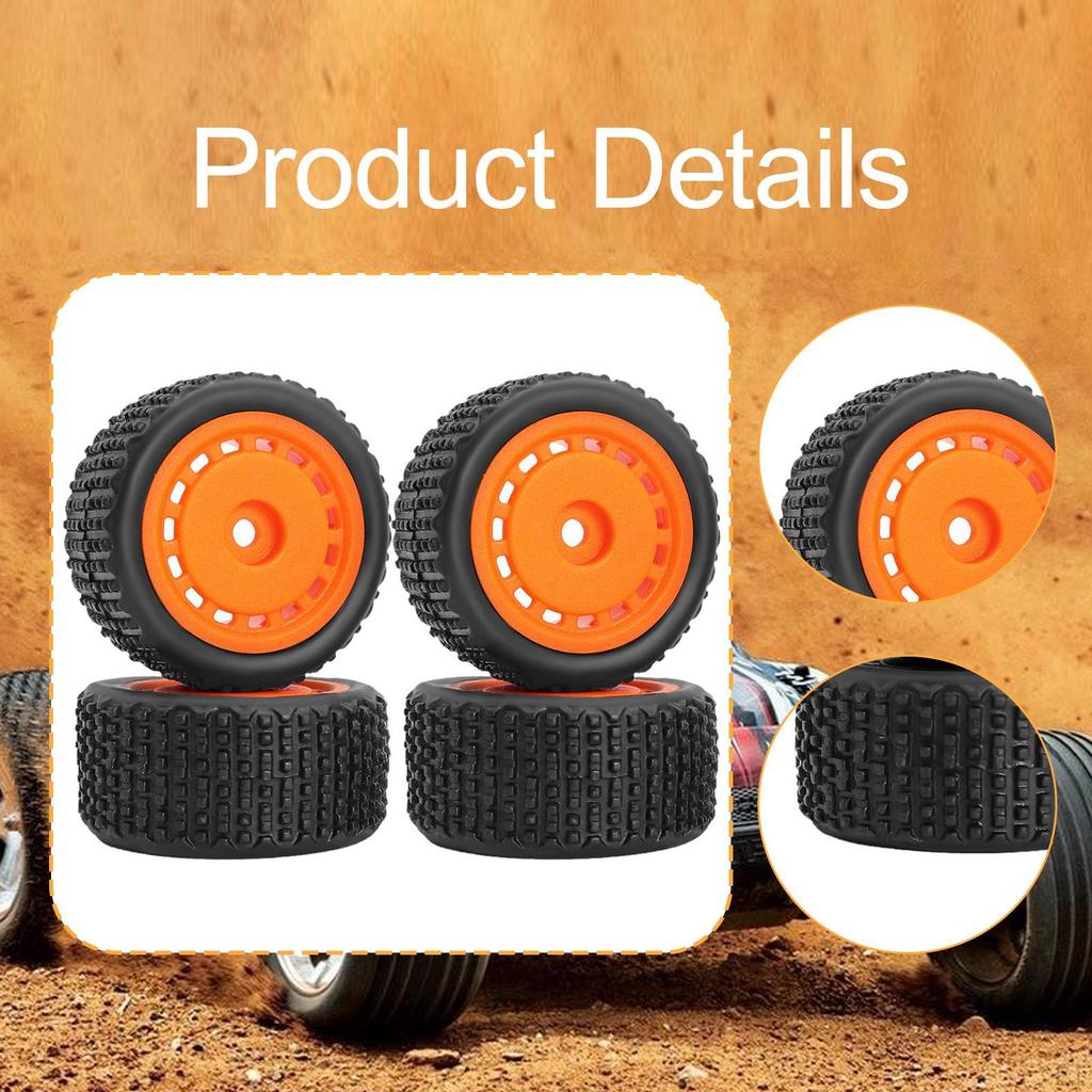 4 Pieces RC Wheel Rims Replaces Professional Lightweight Upgrade Part 1/28 Car