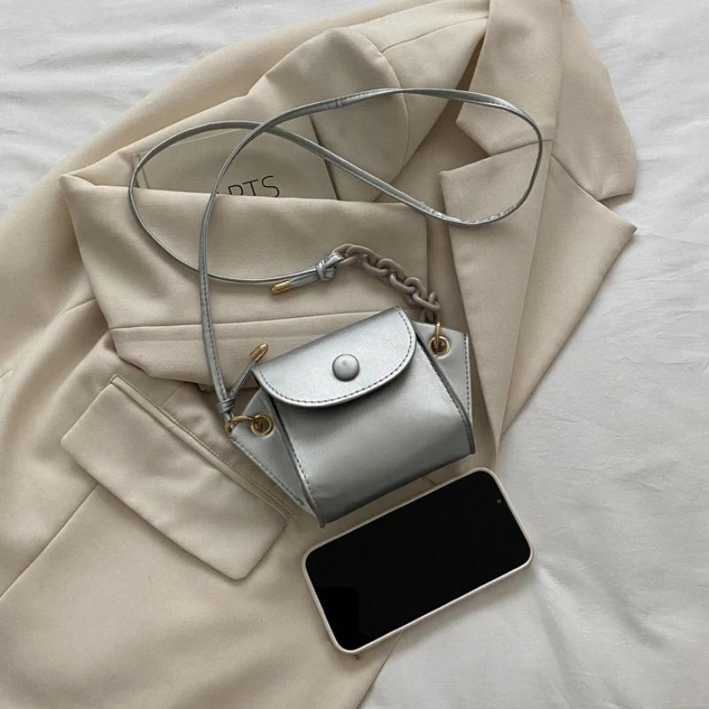 Модные мини-сумки на плечо из искусственной кожи, однотонные сумки для женщин, карты для монет, наушники, сумки-органайзер Lpstick, сумки через плечо