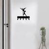 1pc Ballet Couple Key Rack - Brand New 6 Inch Wide/9 Inch Wide Metal Wall HookBedroom/Living Room/Home Decoration Iron Art