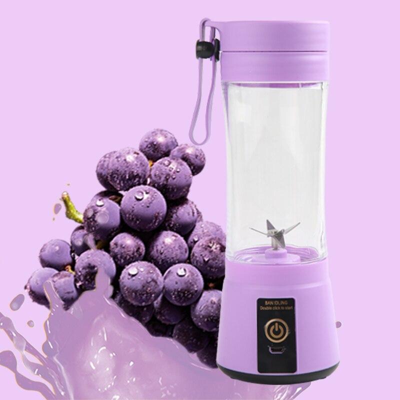 Portable Fruit Juice Blenders Summer Personal Electric Mini Bottle Home USB Juicer Cup Machine Kitchen Automatic Fresh Squeezer