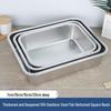 Wuhe 304 Stainless Steel Deep Rectangular Tray