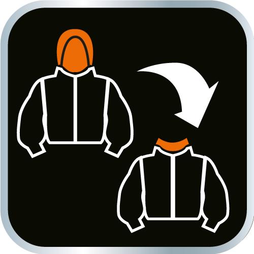 Softshell work jacket with detachable hood, size XXL