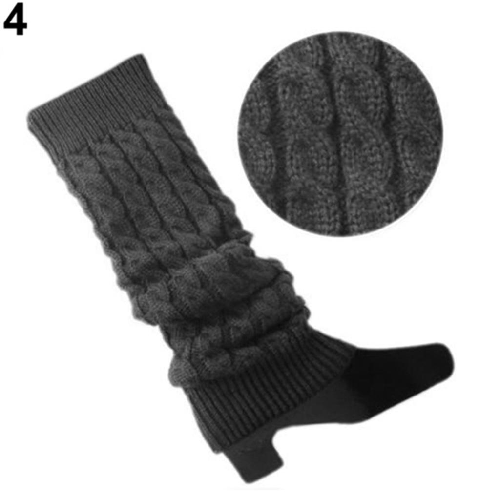 Women Leg Warmers Crochet Cable Knit Winter Leg Warmers Boot Cuffs Toppers Socks