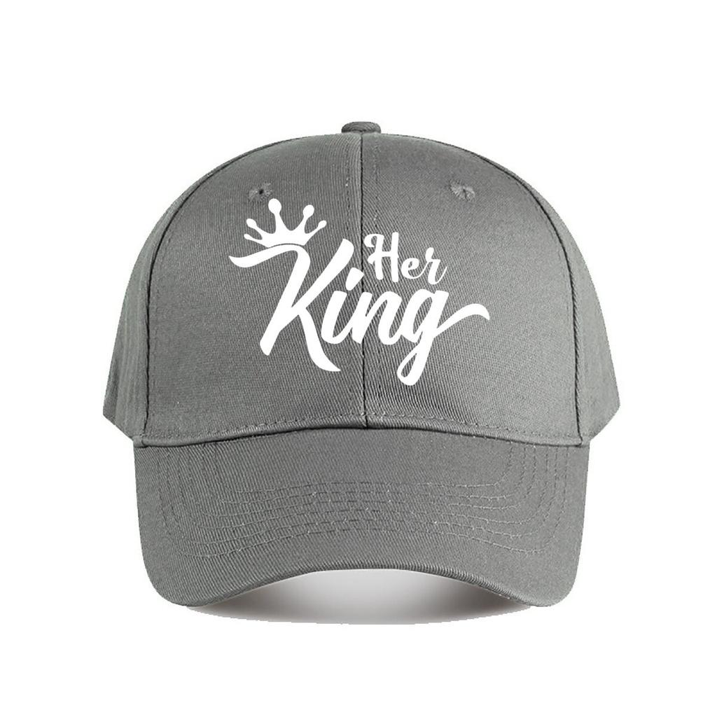 Her King Crown Vinyl Sticker Car Decor Baseball Cap Fashion Unisex Sunhat Womens Outdoor Sports Snapback Cap