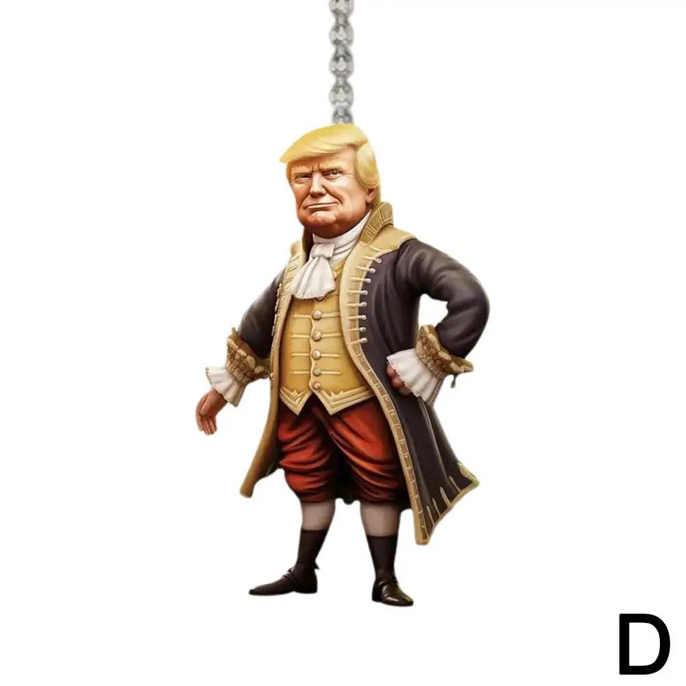 2D Акриловый кулон Президент Украшение заднего вида Транспортное средство Автомобильный Шарм Интерьерное украшение заднего вида Президентские аксессуары Задний D3M0