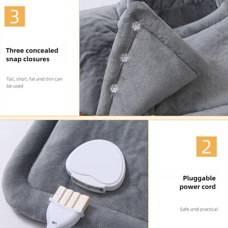 Автоматическая грелка 100 Вт с автоотключением, домашний терапевтический электрический одеяло, интеллектуальный согревающий шарф с горячим компрессом
