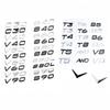3D Car Sticker XC90 AWD D2 D3 D4 D5 D6 D7 T8 V8 V40 V60 S60 C30 S90 Star Displacement Emblem Rear Badge Decal Accessories