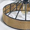 Industrial Hemp Rope E27 Pendant Lamp Nordic Retro Antique Loft Country Kitchen Bar Restaurant Decoration Creative Hanging Lamp