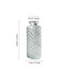 Simple Vintage Embossed Glass Vase Mini Small Flower Vase for Home Decor Table Centerpiece Wedding DIY Craft Gift Idea