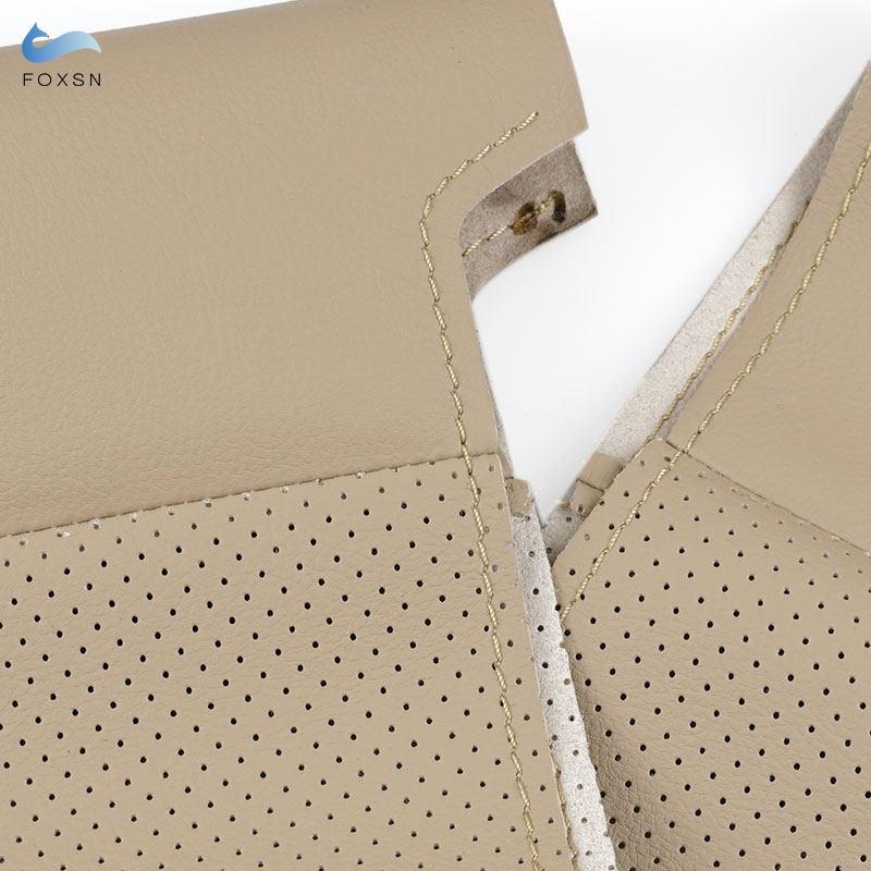 Beige Car Accessories Interior Steering Wheel Cover Leather Trim For Hyundai Tucson 2006 2007 2008 2009 2010 2011 2012 2013