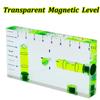 Magnetic Mini Bubble T-Type Level High Precision Transparent Two Directions Spirit Level Mark Measuring Instruments Layout Tools