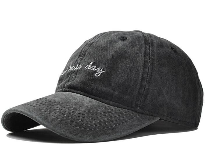 Bad Hair Day Embroidery Washed Baseball Man Woman Cap Classic Baseball Outdoor Hat 6 Panel Man Hat