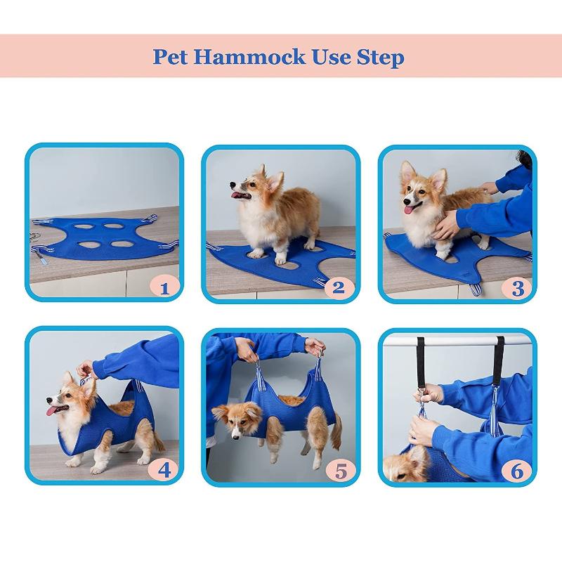 Cat Grooming Hammock Nail Cutting Anti Scratch Bite Fixed Bag Puppy Trimming Restraint Bag Pet Beauty Hanging Pet Supplies