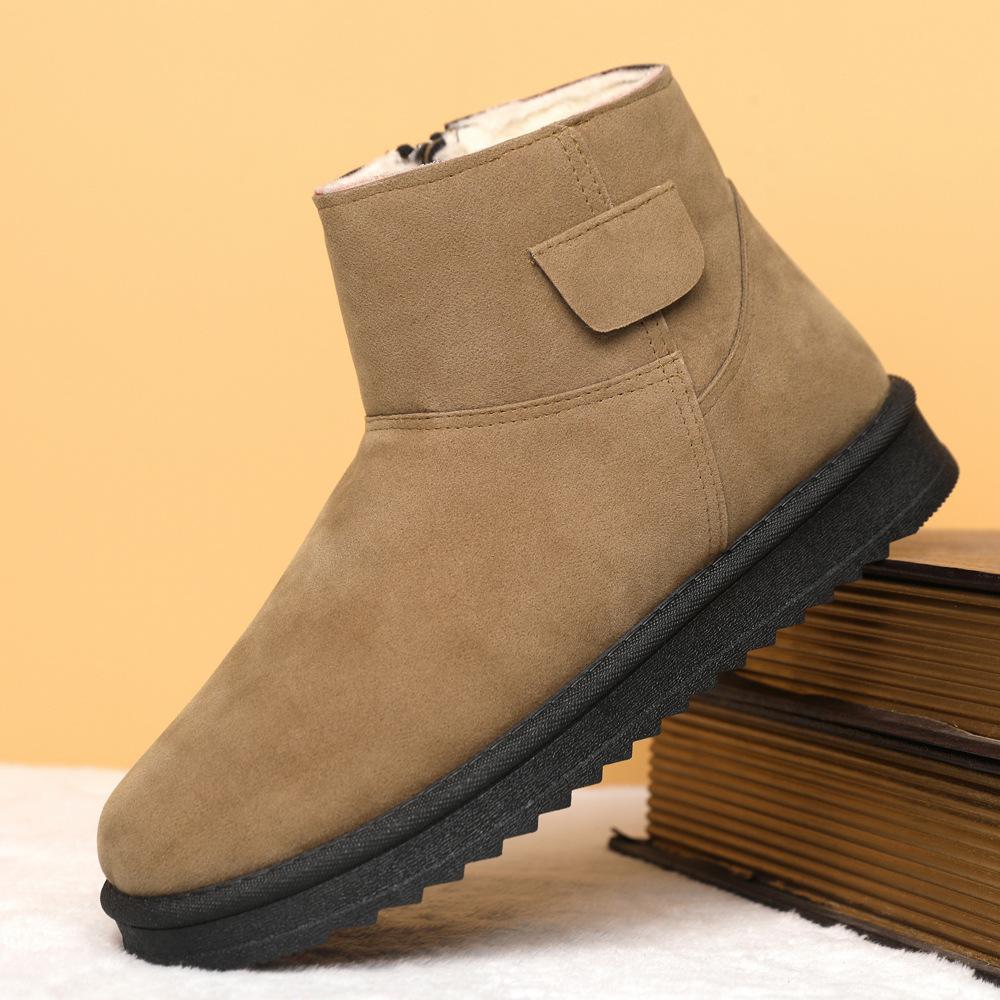 Снежные ботинки одинаковы для мужчин и женщин, новые высокие хлопковые ботинки на зиму, уличные теплые, с подкладкой и утолщенные, а хлопковые ботинки на одной педали холодоустойчивы