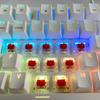 Переключатели Gateron G Red Pro Предварительно смазанные 3-контактные RGB SMD Линейные Игровые Механические Клавиатуры (72 шт., Красный)