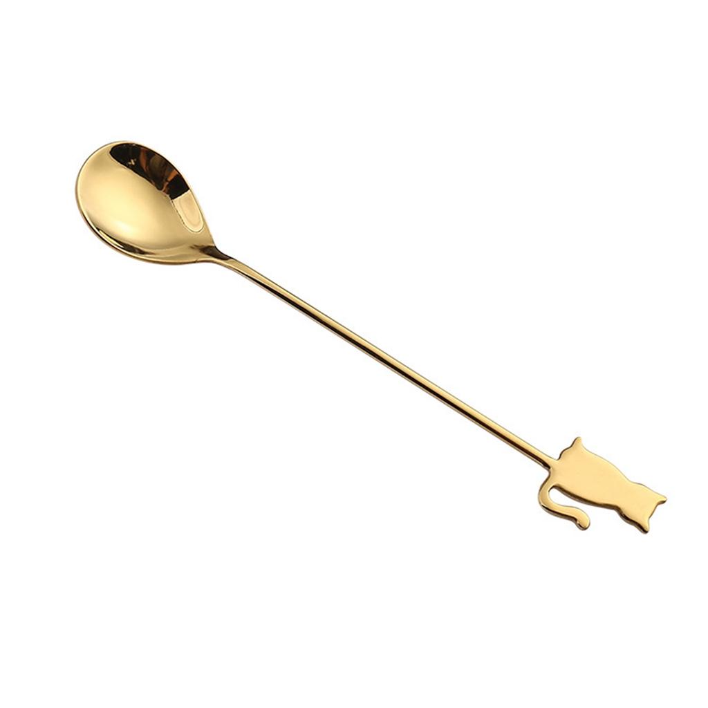 Cute Stainless Steel Mixing Home Drinking Stirring Tool Teaspoon Milk Spoon Coffee Accessories