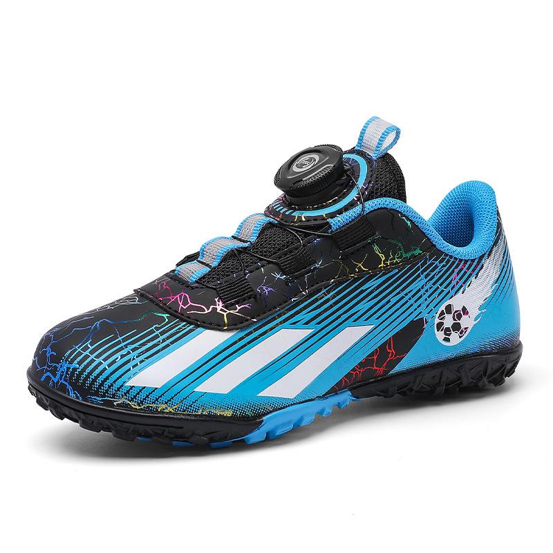 Футбольные бутсы Jinjiang для мальчиков и девочек TF со сломанными ногтями для детей и студентов, спортивная обувь с вращающимися кнопками