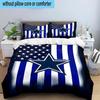Dallas Cowboys  3PCS Bedding Set 2D Printing (Includes 1 Duvet Cover + 2 Pillowcases Coreless), Bedroom decor,Fan gift