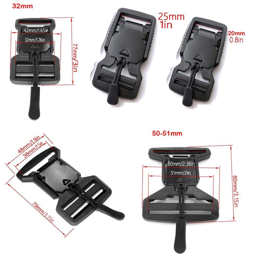 20/25/32/38/50 мм Пряжки для ремней рюкзака Функциональные пряжки для ремней сумки Пластиковые магнитные пряжки Сумки