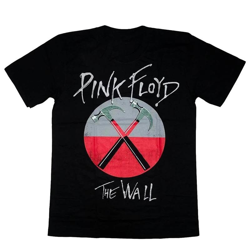 Харадзюку Хип-хоп Уличная одежда Топ Футболка с принтом Pink Floyd Мужская Женская Оверсайз Y2k Хлопковая Хип-хоп Футболка Футболка с коротким рукавом Одежда