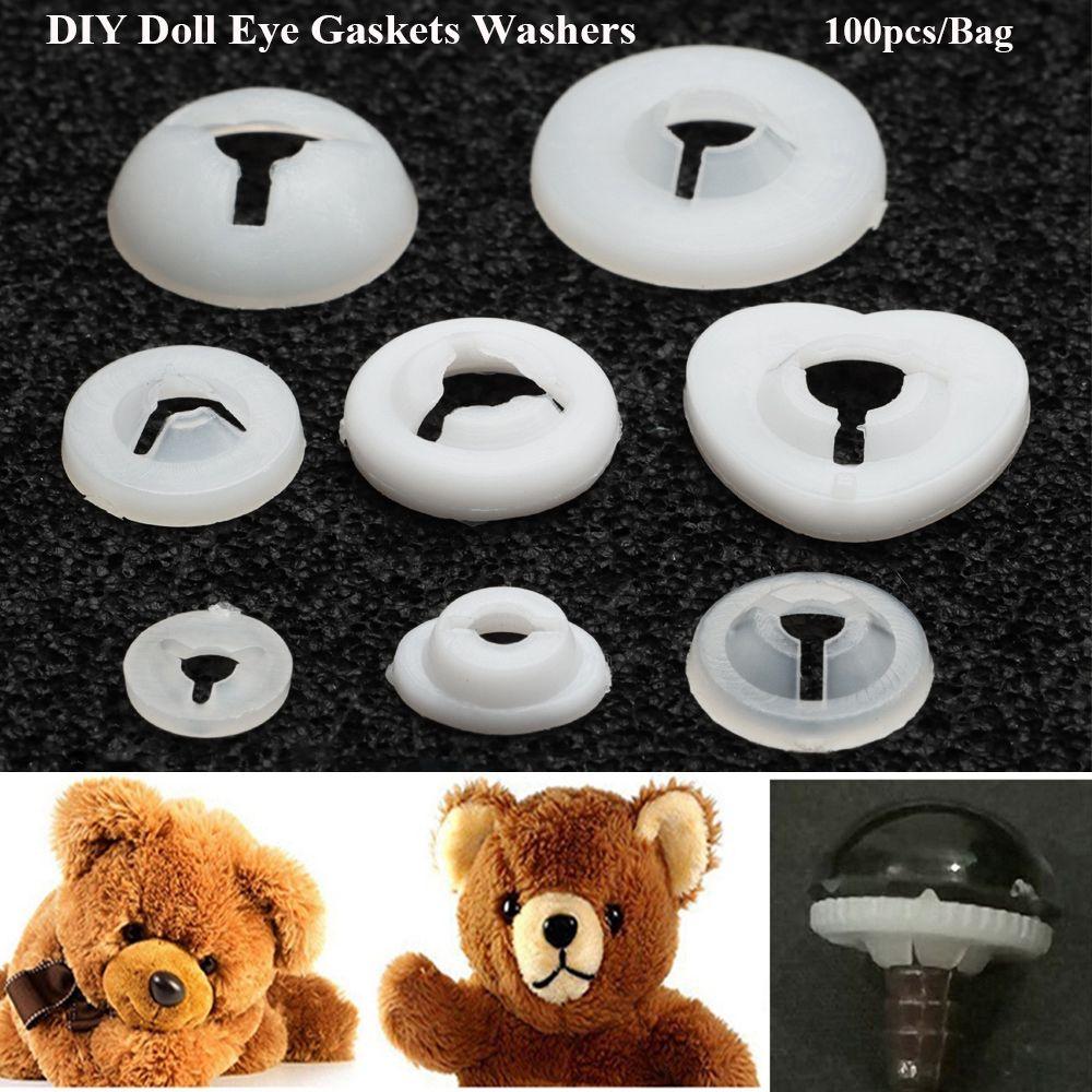 Kids Toys Accessories Round Gaskets Washers Doll Animal Toys Plastic Safety Eyes Doll Nose Washers