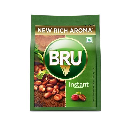 BRU Instant | Aromatic Coffee From South Indian Plantations | Premium Blend of Robusta & Arabica Beans 100grams Bag