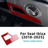 LHD RHD Real Soft Carbon Fiber Sticker Car Fuse Box Interior Trim For Seat Ibiza 6F 2018      2024 2025