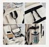 ZESU Large Capacity Korean School PVC Ita Perfect for Elementary and High School Students Women's Backpack, Bag, Bag, Transparent, Commuting, (Black)
