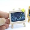 1 Set  Dollhouse Miniature Coffee House Signboard Painting Board Palette Model Doll Kitchen Home Decoration Toys