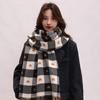 Love Scarf Women's Autumn and Winter New High-end Shawl Girls Warm Plaid Scarf High-end Knitting