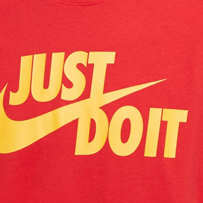 Nike Спортивная одежда Мужская футболка с коротким рукавом и логотипом Jdi, красные топы AR5007-658