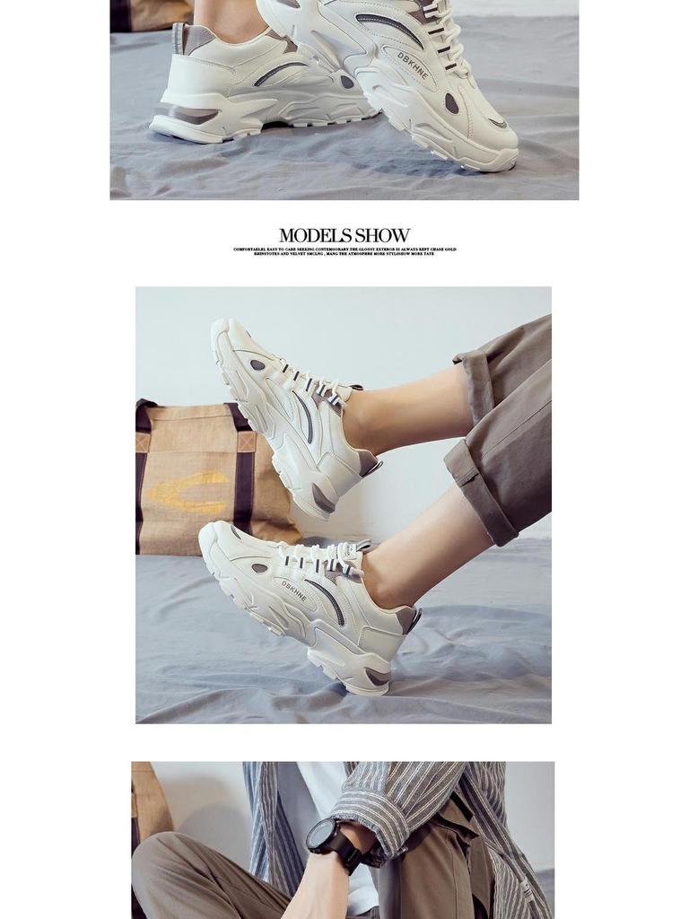 Весенние модные мужские повседневные спортивные туфли Dad Shoes 2024 года — универсальные кроссовки для сёрфинга с бархатной подкладкой для тепла.