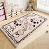 Cartoon Style Rugs for Bedroom Large Area Living Room Decoration Plush Carpet Thick Anti-slip Children Floor Mat Fluffy Soft Rug