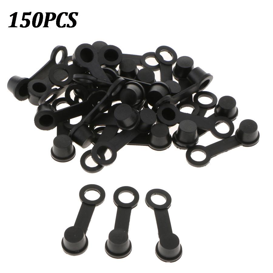 150PCS Brake Bleeder Screw Caps Grease Fitting Cap Oil Drain Pump Rubber Dust Cover 6mm For Motorcycle Car
