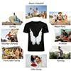 Dreamy Angel Wing Print Casual Loose Fit Crewneck Top Pure cotton T-shirt