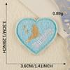 Original Embroidery Label Embroidery Sticker Cartoon Love English Cloth Label Patch Sticker Accessories Cloth Sticker