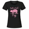 Just A Girl Who Loves Pigs Women's T-Shirt Pig Lover Pig Mom Farmer Shirts